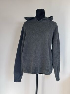 GAP Women’s Crewneck Hoodie Sweater - Charcoal